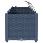 vidaXL Pots de jardin Gris 160 x 40 x 37.5 cm Acier
