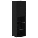 vidaXL Ensemble de meuble TV mural 6 Pièces Chêne noir 30.5 x 30 x 102 cm