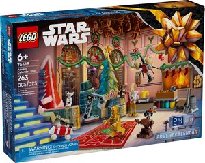 Calendrier de l'Avent LEGO Star Wars 2025 - 75418 : Créez votre propre atelier de droïdes !
