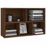 vidaXL Bibliothèque/Buffet chêne marron 50x25x80 cm bois d'ingénierie