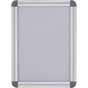 Panneau mural à clip et cadre arrondi, aluminium, format A4