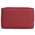 vidaXL Coussin pour assise de palette Bordeaux 60 x 40 x 8 cm