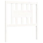 vidaXL Cadre de lit sans matelas blanc bois massif