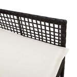 vidaXL Chaise de jardin 2 Pièces Noir 55 x 53 x 85 cm polyrotin