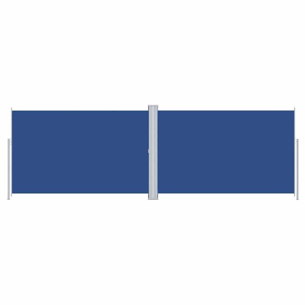 vidaXL Auvent latéral rétractable Bleu 220x600 cm