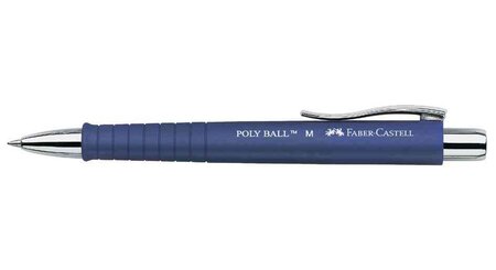 Stylo bille rétractable POLY BALL Soft touch 0,5 mm Bleu FABER-CASTELL