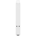 vidaXL Pieds de table basse Blanc 2 pièces 60 x (42-43) cm Acier