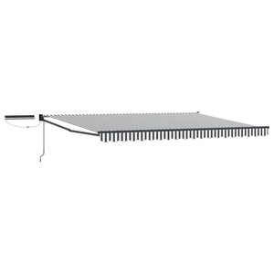 vidaXL Auvent rétractable électrique Anthracite et blanc 4 × 3 m