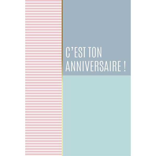 Carte graphique ton anniversaire - draeger paris