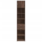 vidaXL Armoire de rangement mince chêne marron 45x42 5x225 cm