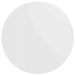 vidaXL Plateau de table Blanc brillant 60 x 60 x 1 5 cm