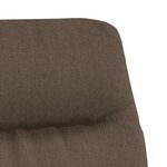 vidaXL Chaise de relaxation avec repose-pied Taupe Tissu