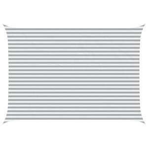 vidaXL Voile d'ombre Gris clair et blanc 3 5 x 5 m