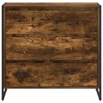 vidaXL Buffet Chêne Fumé 79 x 36 x 75.5 cm Bois d'ingénierie
