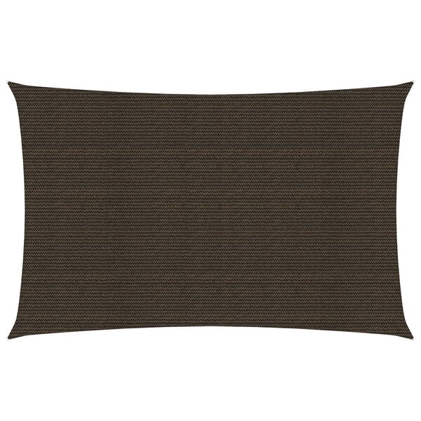 vidaXL Voile d'ombrage 160 g/m² Marron 2 5x5 m PEHD