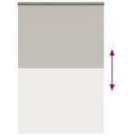 vidaXL Store enrouleur de douche avec cassette largeur du tissu 146 cm