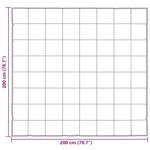 vidaXL Duvet d'été simple Argenté 200 x 200 cm Satin et Microfibre