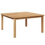 vidaXL Table basse Marron 85 x 85 x 45 cm Bois de teck massif