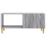 vidaXL Table basse Sonoma gris 90 x 50 x 40 cm Bois d'ingénierie
