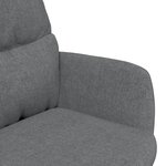vidaXL Chaise de relaxation Gris clair Tissu