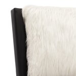 vidaXL Cadre de lit sans matelas noir et blanc similicuir 180x200 cm