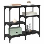 vidaXL avec étagère Chêne noir 80 x 29 x 75 cm Bois d'ingénierie