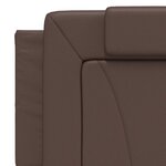 vidaXL Cadre de lit Viana sans matelas marron 160x200 cm similicuir