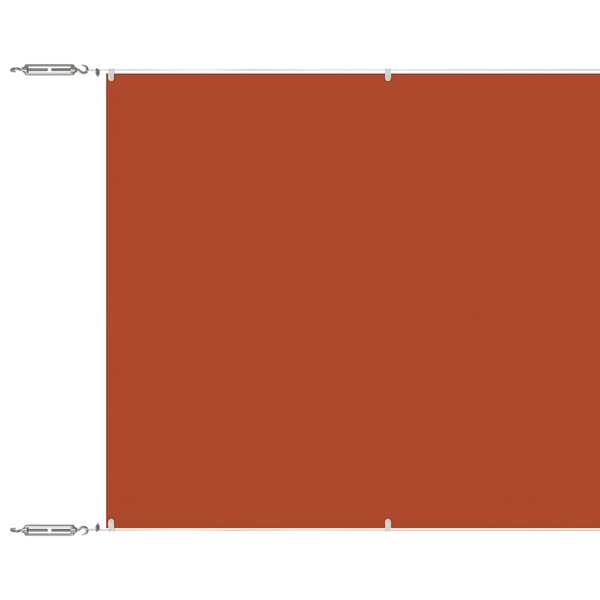 vidaXL Auvent vertical Terre cuite 100x800 cm Tissu oxford