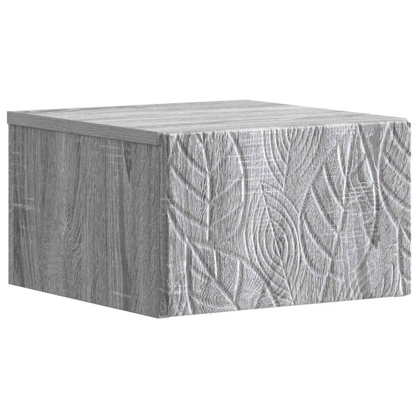 vidaXL Cabinet de chevet mural Sonoma gris 49 x 34 5 x 20 cm