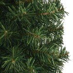vidaXL Sapin de Noël artificiel mince avec support vert 120 cm PVC