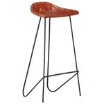 vidaXL Ensemble de bar 7 Pièces Bois d'acacia solide et cuir véritable