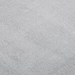 Vidaxl tapis shaggy doux lavable 200x290 cm antidérapant gris