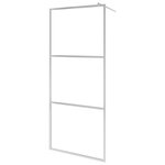 vidaXL Paroi de douche à l'italienne à verre ESG demi-dépoli 90x195 cm