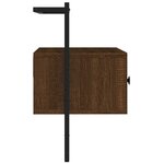 vidaXL Meuble TV mural chêne marron 60 5x30x51 cm bois d'ingénierie