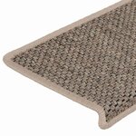 vidaXL Tapis d'escalier autocollants 30 Pièces 65x21x4 cm beige foncé