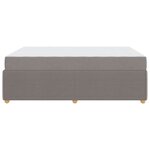 vidaXL Cadre de lit avec matelas avec matelas Taupe 140 x 200 cm tissu