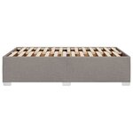 vidaXL Cadre de lit sans matelas taupe 120x200 cm tissu