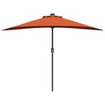 vidaXL Parasol de jardin Couleur terre cuite 294 x 150 x 224 cm tissu