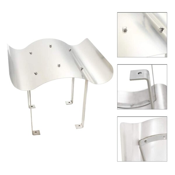 vidaXL Capot de cheminée Acier inoxydable 40 x 40 x 36 cm