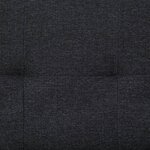 vidaXL Canapé-lit avec deux oreillers gris foncé polyester