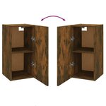 vidaXL Meubles TV 2 Pièces Chêne fumé 30 5x30x60 cm Bois d'ingénierie