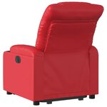 vidaXL Fauteuil inclinable Rouge Similicuir