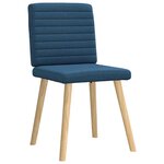vidaXL Chaises à manger lot de 4 bleu tissu