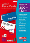 Pack 132 Cartes Chevalet 200G.85X46