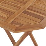 vidaXL Table pliable de jardin 60x60x75 cm Bois de teck solide