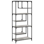 vidaXL Bibliothèque sonoma gris 81x36x176 cm bois d'ingénierie