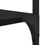 vidaXL Étagère Chêne noir 50 x 33 x 153 cm Bois d'ingénierie