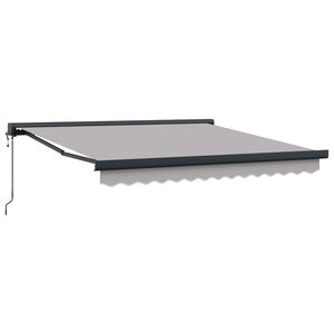 vidaXL Auvent Gris clair 350 x 250 x 165 cm Polyester et Aluminium