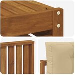 vidaXL Ensemble de canapés d'extérieur 8 Pièces Naturel et Beige