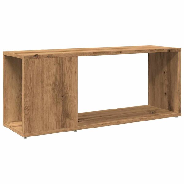vidaXL Meuble TV chêne artisanal 80x24x32 cm bois d'ingénierie